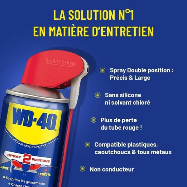 WD-40 multifunktionsspray med 90° lutande nos - 400 ml