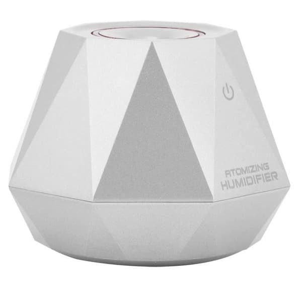 180ml Mini Diamond Shape Luftfuktare Hemmakontor Car Aroma Diffuser (silver)
