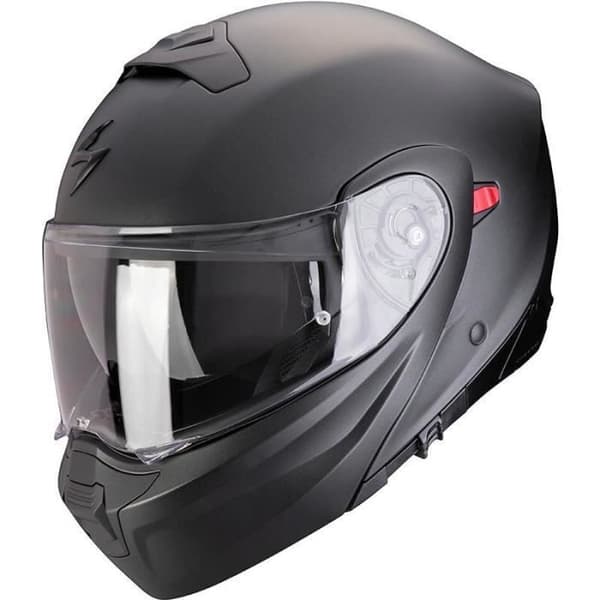Scorpion Exo-930 Evo Solid ECE 22-05 modulär motorcykelhjälm - svart/pärla/matt - XL
