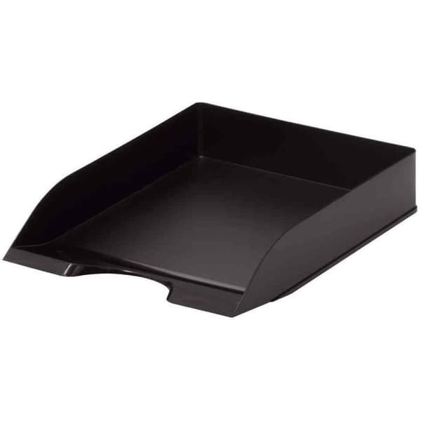 Postkorg - HÅLLBAR - BASIC - stapelbar - svart - A4/C4 (253x337x63 mm)