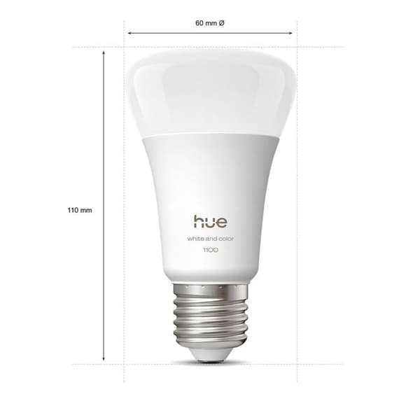 Ampuller anslutna Philips Hue HueWCA 10.5W A60 E27