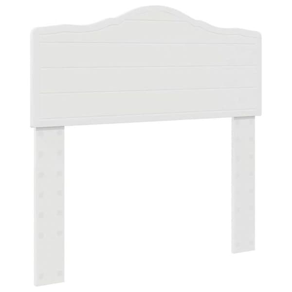 Sänggavel - VIDAXL - 75 cm - Vit - Ingenjörsträ - Nutida