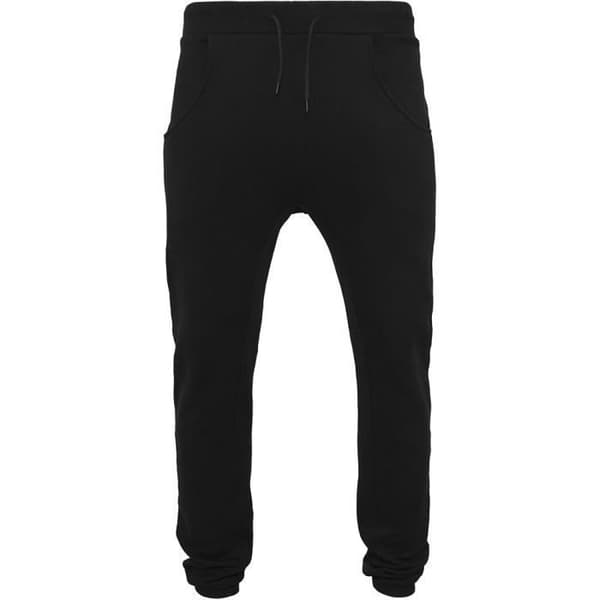 Bygg ditt varumärke Heavy Deep Crotch Sweatpants Herr, Svart, S