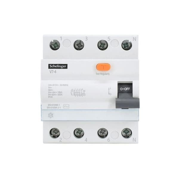 Differentialbrytare AC 4P - SCHELINGER - BK-A03-V7-4-25-030 - 25A - 30mA - IP20