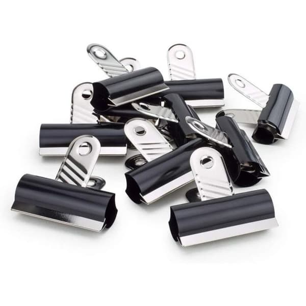 Pappersklämmor Rapesco 50 mm - 10-pack - Svart