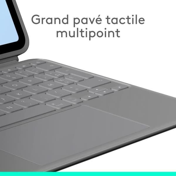 Tangentbordsskydd - Logitech - Combo Touch - För iPad Air 11" (M2, M3 & M4) & iPad Air (5:e generationen) - Grå