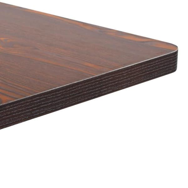 vidaXL Bistrobord Mörkbrun 60x60 cm MDF 286431
