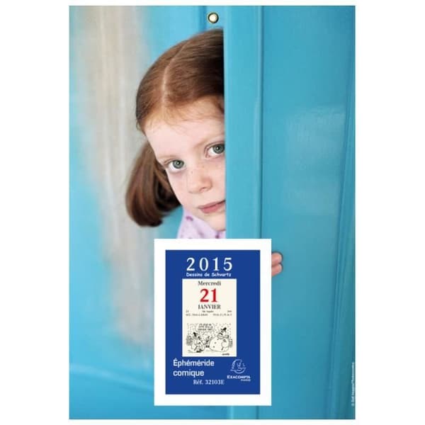 Klassisk illustrerad platta med komiska almanackor 97x65