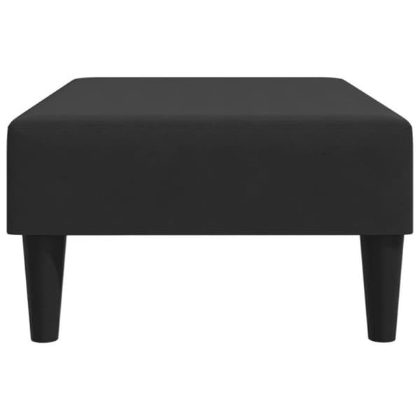 Repose pied svart 77x55x31 cm sammet