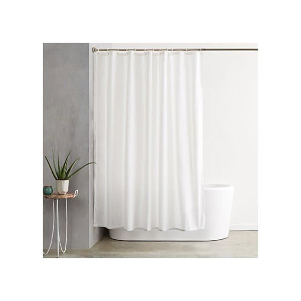 Duschdraperi - Amazon Basics - TEX-PSC-1820-WH - Vattentätt - Mögelresistent - 180 x 200 cm