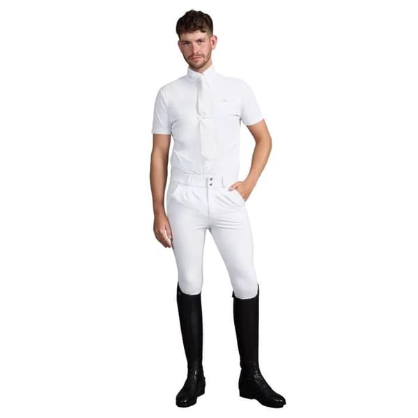 Pants ridning mid grip Premier Equine Ludis - vit