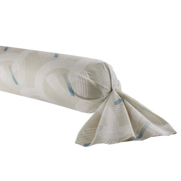 Tryckt kuddfodral i bomull, GABIN - Ursprung - 43 x 185 cm - Vit