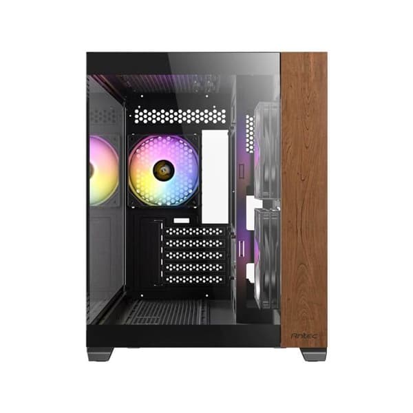 Mini Tower Chassi Micro-ATX - ANTEC - CX600M - Svart trä med RGB - USB 3.0 - USB Typ-C