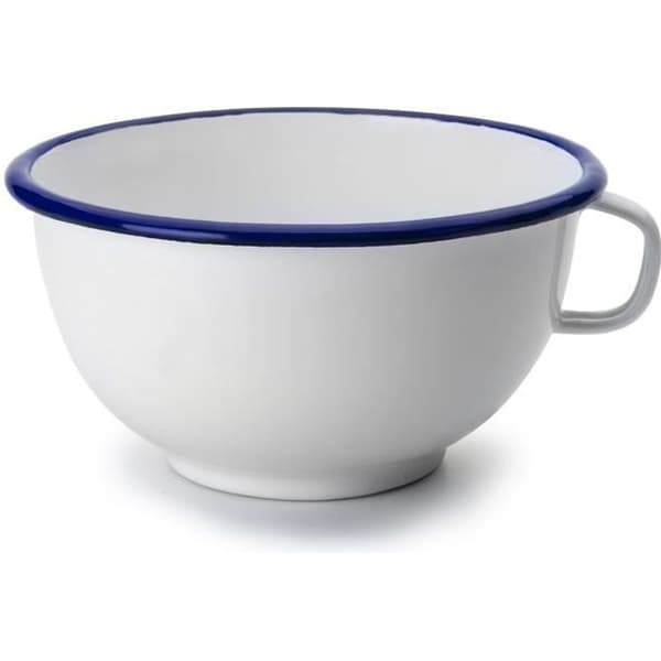 Bol - Vit - 14 cm - Email - Rund - Vit