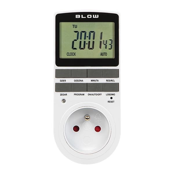 Digital programmer Blow, LCD-skärm, noggrannhet +/- 1 minut per månad, 16 olika kombinationer