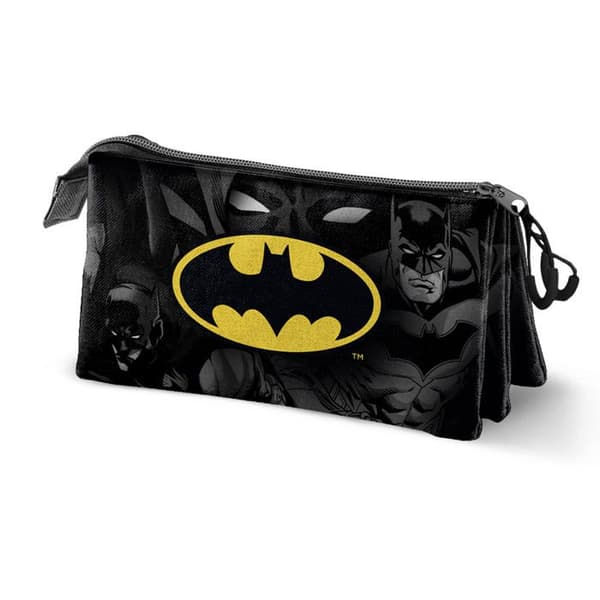 Trousse Triple - DC Comics Batman Caped - Svart - One Size