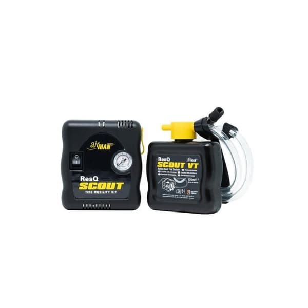 Kit mini-kompressor + punkteringsspray AIRMAN ResQ Scout