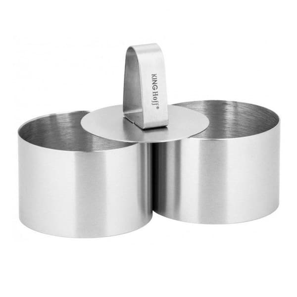 Runda formar - KINGHOFF - KH-4610 - Rostfritt stål - Diameter 7,6 cm - Höjd 5 cm