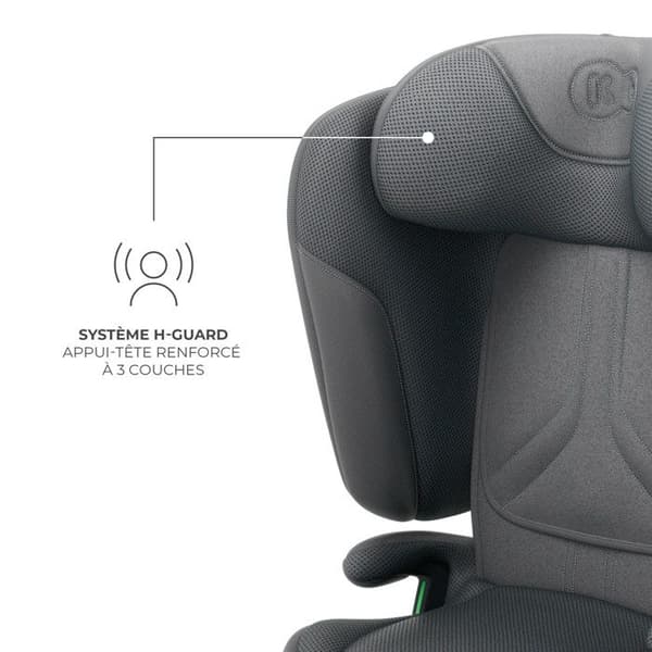 Bilbarnstol Kinderkraft UNITY 2 ISOFIX – 100-150 cm – Sömnfunktion, säkerhet SPS+ H-GUARD – Grå