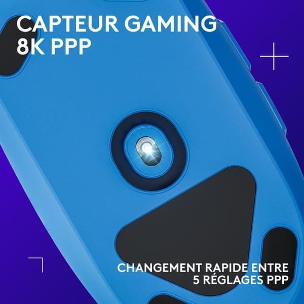Gamingmus - Trådad - Logitech G - G203 - Blå