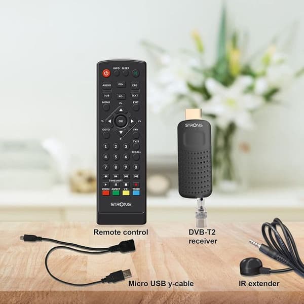 TV-dekoder - STRONG - SRT 84 - HDMI - Inspelare - Kompatibel med HEVC265 & Dolby Audio