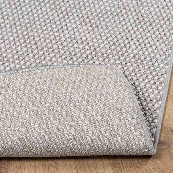 vidaXL Yta Matta LUGO Kräm och Grå 150 x 80 cm Polyester, Modern halkfri matta, stor modell, polyester, 42022713