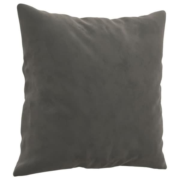 vidaXL Prydnadskuddar 2 st Mörkgrå 40x40 cm Sammet 349486