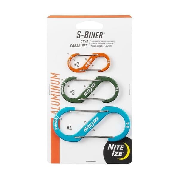 S-Biner® Aluminium Dual Carabiner Combo - 3-pack - Assorted - nite ize