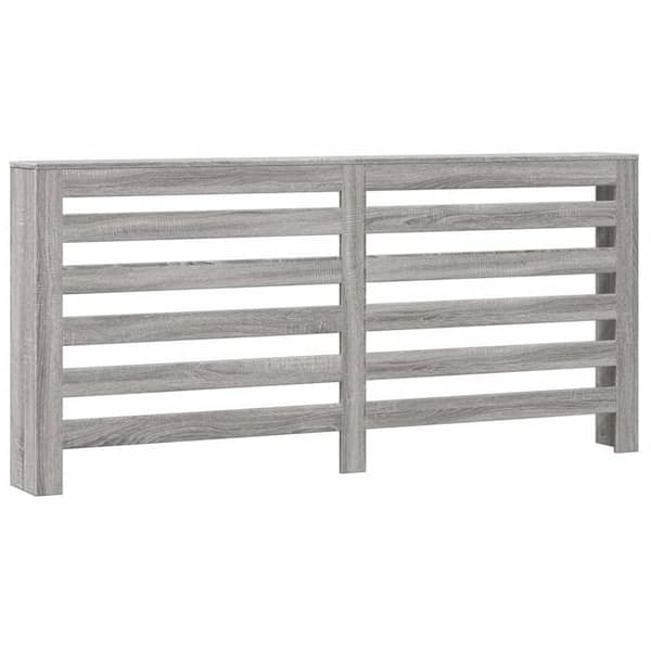 vidaXL Element för värmeelement Sonoma grå 175x20x82 cm ingenjörsträ, säkerhetskrage för värmeelement, högt värmeelement, värmeelement med 852713