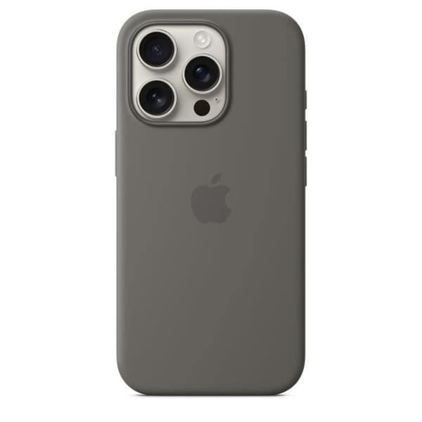 APPLE iPhone 16 Pro - Silikonskal med MagSafe - Stengrå