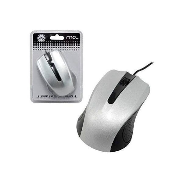 USB trådbunden optisk mus - MCL Samar - Svart/Silver