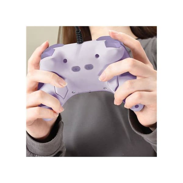 Spelkontroll - Nintendo Switch och Switch 2 - Trådad - Lavendel - Horipad Turbo - Programmerbara bakknappar - Hori