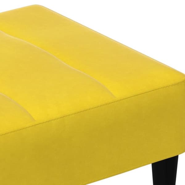 Repose pied gul 77x55x31 cm sammet
