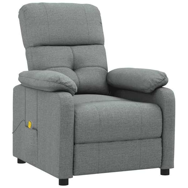 vidaXL massagestol mörkgrå tyg 289673