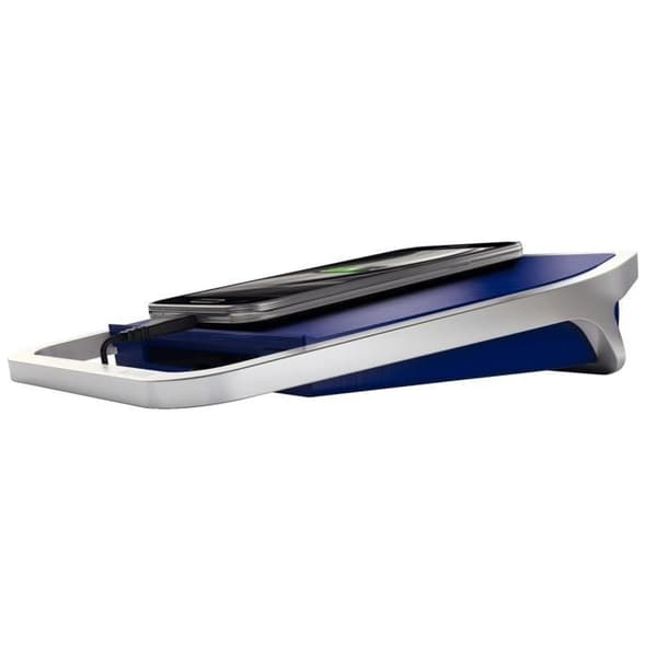 LEITZ - Laddningsstation Stil 2 USB-portar - blå