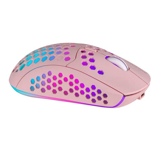 Trådlös mus - MARS GAMING - MMW3 RGB - Ergonomisk - Optisk sensor - Rosa