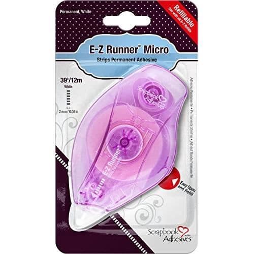 Permanent dubbelhäftande tejp - 3L - E-Z Runner - 12 meter - 2 mm - Transparent