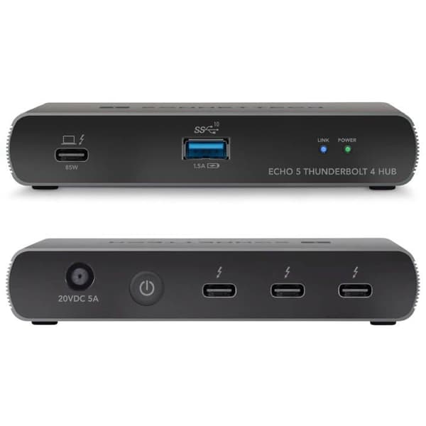 Hub - SONNET - ECHO-HB5-T4 - 5 portar - Thunderbolt 4 - USB 3.2 Gen 2 Typ A
