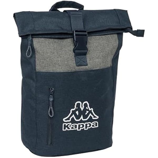 Ryggsäck - SAFTA - Kappa - 15,6'' - Grå/Mörkblå Melange - Avslappnad