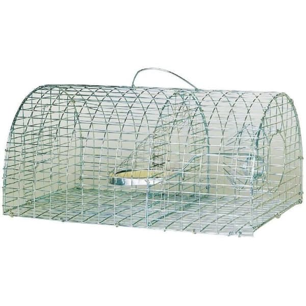 Råttfälla - 1/2 rund - Galvaniserad - 40 x 23 x 18 cm
