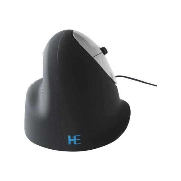 R-Go Tools HE Optisk Mus - USB 2.0 - 4 Knapp(ar) - Silver, Svart - Kabel - 3400 dpi