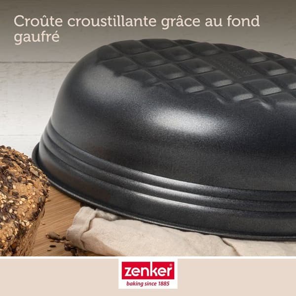 Oval brödform 26 x 16 cm Zenker Black Metallic