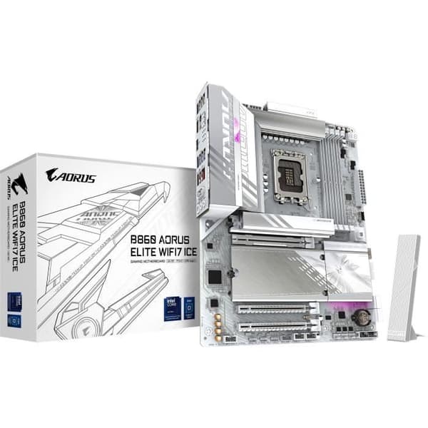 Moderkort - GIGABYTE - B860 AORUS ELITE WIFI7 ICE