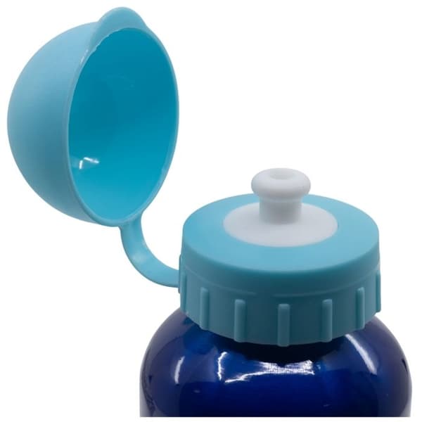 Flaska / Aluminiumflaska - STITCH - 400ml - Hällpip - Säkerhetskork - Blå