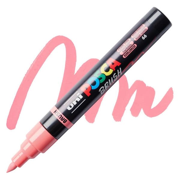 POSCA-markör - Korall - Penselspets - PC5BR - Alla ytor