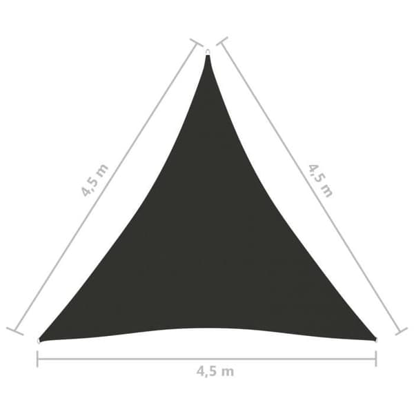 vidaXL Parasol Sail Oxford Tyg Triangulär 4,5x4,5x4,5 m