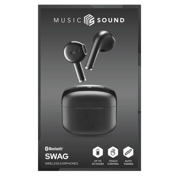 Casque Cellularline BTMSTWSSWAGK Svart