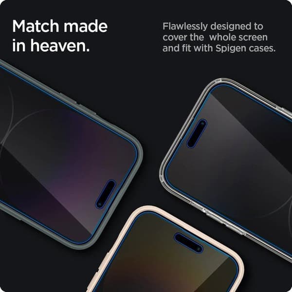 Spigen Glass EZ Fit Privacy 2 Pack iPhone 14 Pro