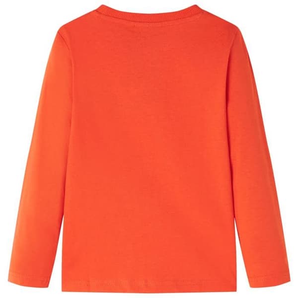 T-shirt barn långärmad orange multi-storlekar