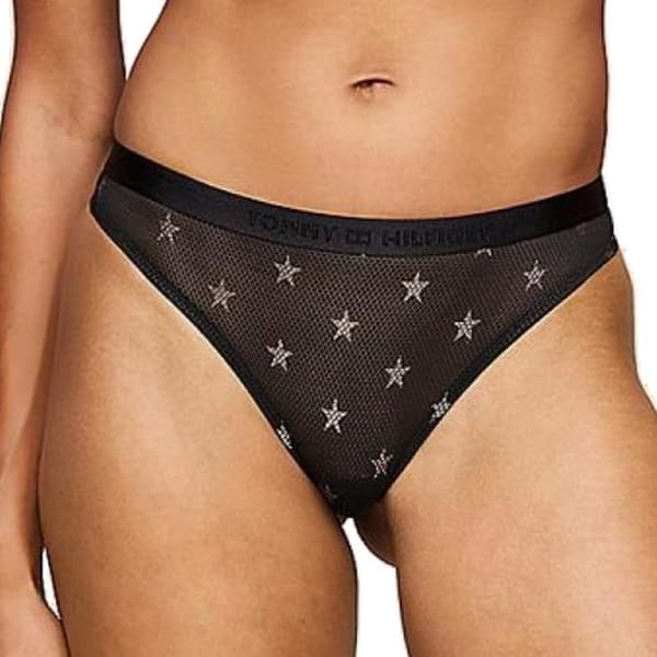 String Noir Kvinna Tommy Hilfiger Trosa Svart